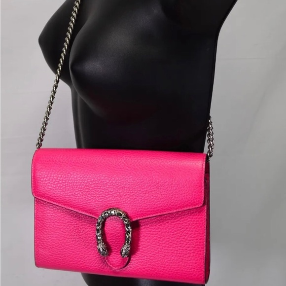 RARE Gucci Dionysus Leather Chain bag hot pink - Picture 3 of 9